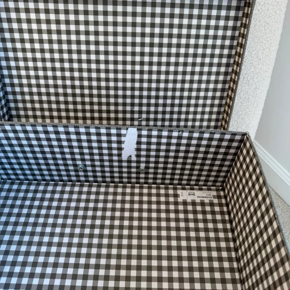 IKEA KVARNVIK Storage Box with Lid, Gray